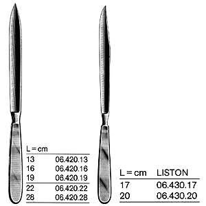 Нож ампутационный LISTON 06.430.17