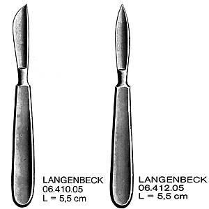 Нож остроконечный для резекции LANGENBECK 06.412.05