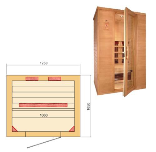 Инфракрасная кабина-сауна СОЛО + ЛЮКС