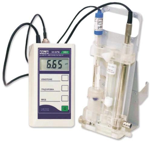 Портативный pH-метр - милливольтметр МАРК-901 проточный