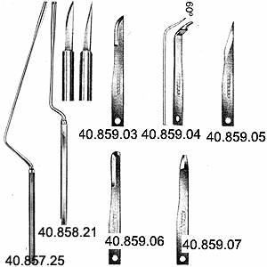 Держатель лезвий, микро штык 40.858.21