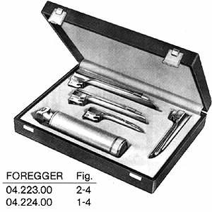 Ларингоскоп прямой FOREGGER (набор) 04.223.00