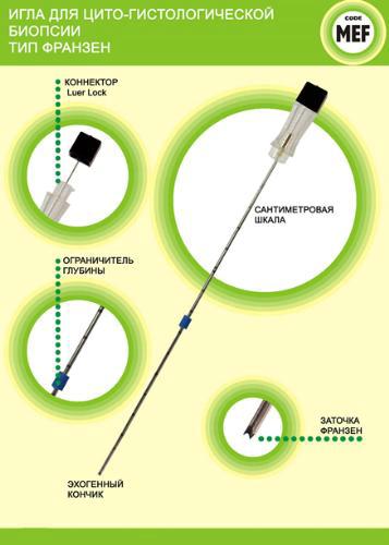 Игла MEW для цито–гистологической биопсии (тип Весткотт)