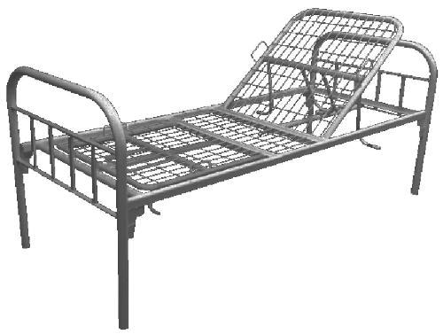 Кровать медицинская одноярусная двухсекционная ВРС-КрФ-02 (на колесах ВРС-КрФ-02.1)
