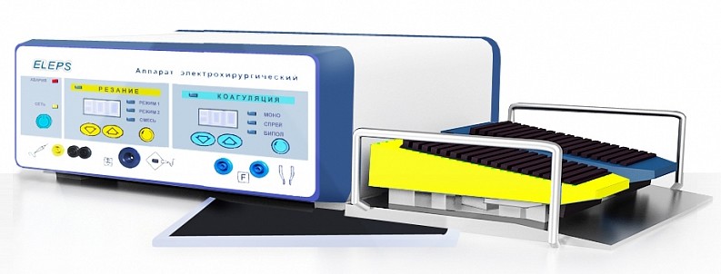 Аппарат электрохирургический высокочастотный ЭХВЧ-200 ЭлеПС, (общехирургический, со СПРЕЙ функцией) (Артикул AE-200-02)