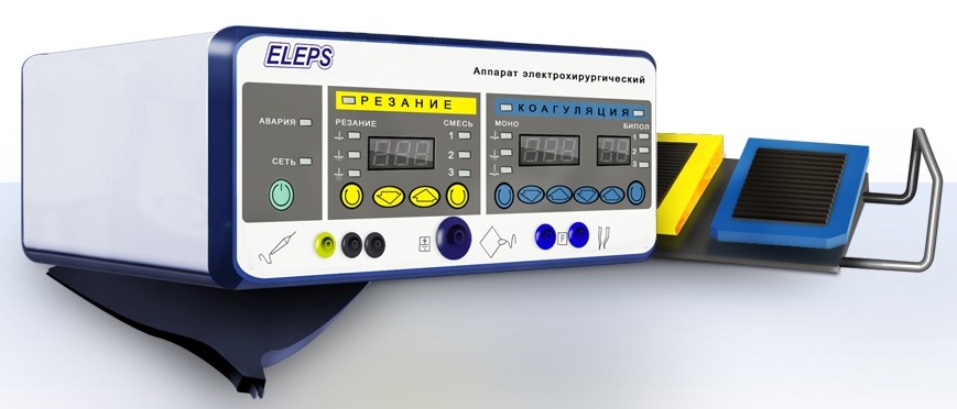 Аппарат электрохирургический высокочастотный ЭХВЧ-300 ЭлеПС, (многофункциональный, со СПРЕЙ функцией) (Артикул AE-300-02)