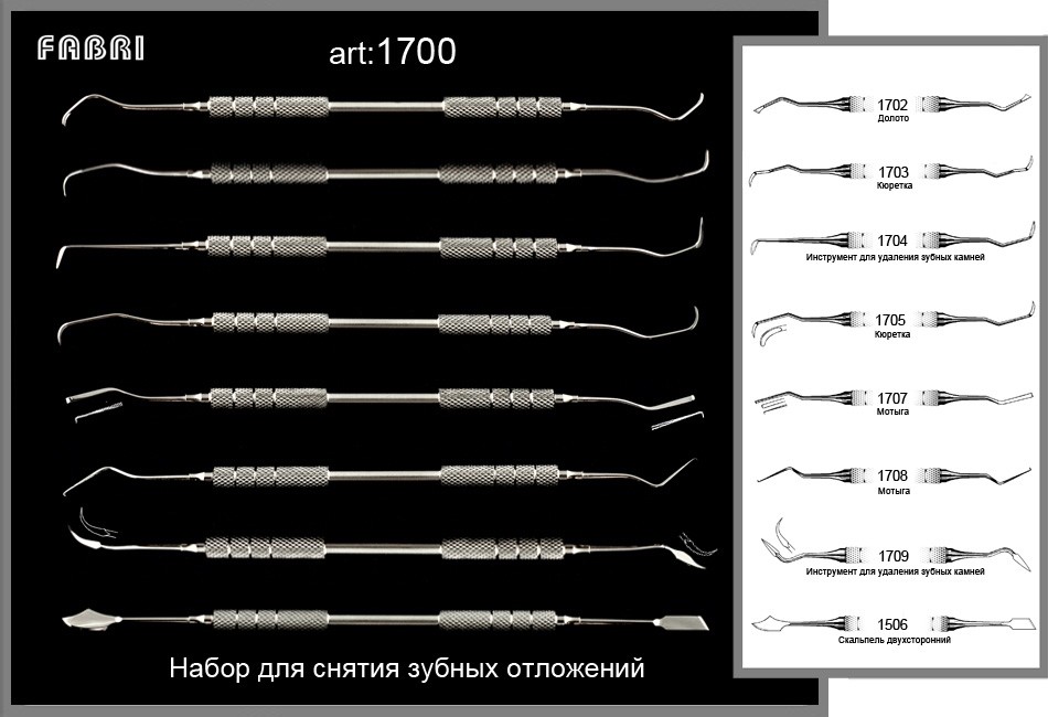 Наборы для снятия зубных отложений FABRI