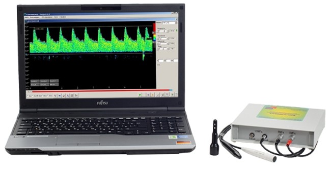 Допплеровский анализатор КОМПЛЕКСМЕД Исполнение 2.3 (переносной в сумке с ноутбуком)