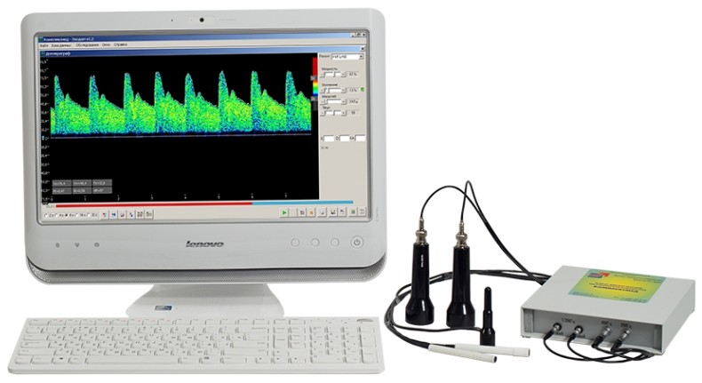 Допплеровский анализатор + двухканальный эхоэнцефалограф Исполнение 1.3 с моноблоком